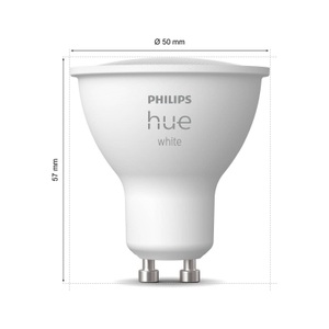 Philips HUE, Philips Hue LED-Lampe Gu10 Weiss 5.2 W, Philips Lighting Hue LED-Leuchtmittel 23017000 EEK: E (A - G) HueW GU10 Warmweiß EEK: E (A - G)