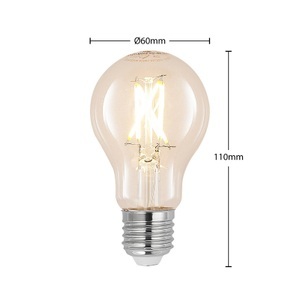 ARCCHIO, LED-Lampe E27 4W 2.700K Filament, dimmbar, klar, LED-Lampe E27 4W 2.700K Filament, dimmbar, klar