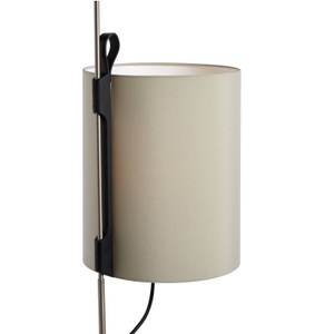 Carpyen, Stehleuchte Magnetic, Ø 25cm, khaki, eiche schwarz, Stehleuchte Magnetic, Ø 25cm, khaki, eiche schwarz