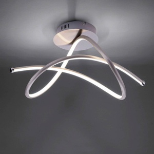 Leuchten Direkt, home24 LED-Deckenleuchte Violetta, Design Deckenleuchte Stahl inkl. LED - Viola
