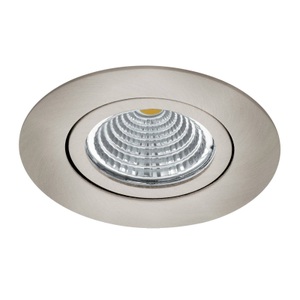 LED-Einbauspot Saliceto rund drehbar 2.700K nickel