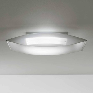 Lam, Gebogene Deckenleuchte POEMA 9130 66 x 34 cm, 