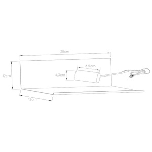 Lucide, Praktische Wandleuchte Sebo aus schwarzem Metall, Sebo Wandlampe E27 Metall Schwarz