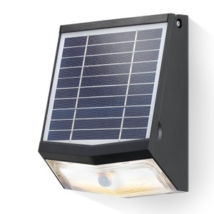 Esotec, LED-Solar-Wandleuchte Sign & Safety mit Sensor, 