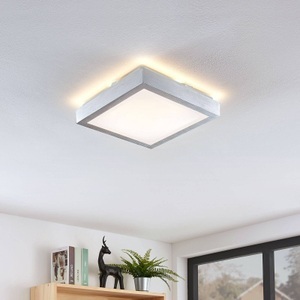 Lindby Margit LED-Alu-Deckenlampe, eckig, 27 cm