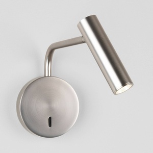Astro, Astro Enna Wall LED-Wandleuchte schwenkbar nickel, Wandleuchte Enna LED metall / Drehbare Leselampe - Schalter - Astro Lighting metall en metall