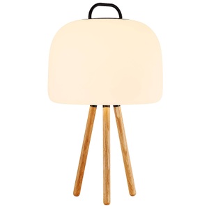 Nordlux, LED-Tischleuchte Kettle Tripod Holz, Schirm 22cm, Nordlux Kettle-Tripod 31 zu Kettle-Lampen Holz Eiche