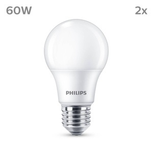 Philips, Philips LED-Lampe E27 8W 806lm 2.700K matt 2er, Philips LED-Lampe E27 8W 806lm 2.700K matt 2er