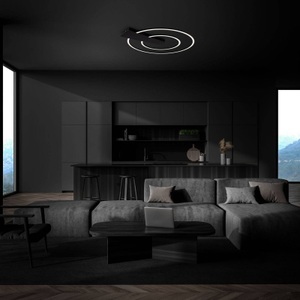 Briloner, LED-Deckenlampe Nico Duo, 3.000K, rund, schwarz, LED-Deckenlampe Nico Duo, 3.000K, rund, schwarz