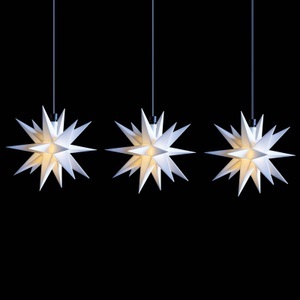 Deco Trend, LED-Lichterkette Mini-Sterne außen 3-fl. weiß, LED-Lichterkette Mini-Sterne außen 3-fl. weiß