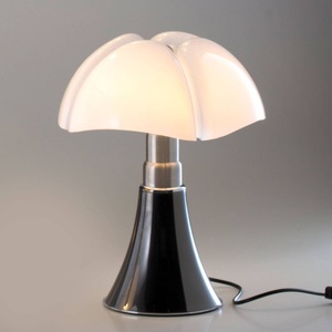 Martinelli Luce, Martinelli Luce Minipipistrello Tischleuchte titan, Martinelli Luce Minipipistrello Tischleuchte titan