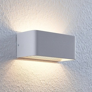 Lampenwelt.com, LED-Wandleuchte Lonisa, weiß, 20 cm, LED-Wandleuchte Lonisa, weiß, 20 cm