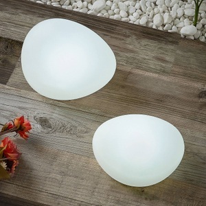 LINDBY, Lindby Pebbla LED-Solar-Dekoleuchten, 2er Set, Lindby Pebbla LED-Solar-Dekoleuchten, 2er Set