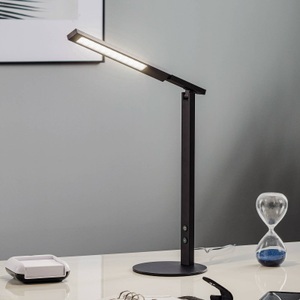 Fabas Luce, LED-Schreibtischleuchte Ideal mit Dimmer, schwarz, LED-Schreibtischleuchte Ideal mit Dimmer, schwarz