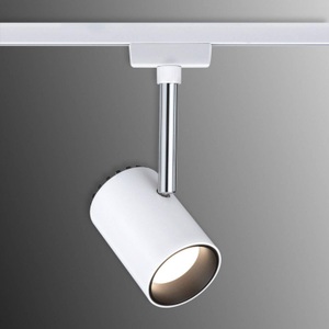 Paulmann, Paulmann URail Shine LED-Strahler in Weiß, Paulmann Shine Hochvolt-Schienensystem-Leuchte URail LED fest eingebaut 5 W LED Weiß
