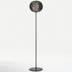 KARTELL, Kartell Planet LED-Stehleuchte, rauchgrau, Stehleuchte Planet plastikmaterial grau schwarz / LED - H 160 cm - Kartell schwarz en plastikmaterial