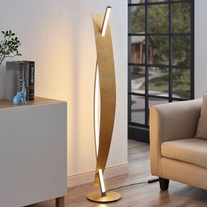 LED-Stehleuchte Marija in edler Gold-Optik