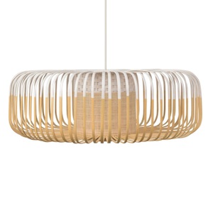 Forestier, Forestier Bamboo Light XL Pendellampe 60cm weiß, Forestier Bamboo Light XL Pendellampe 60cm weiß