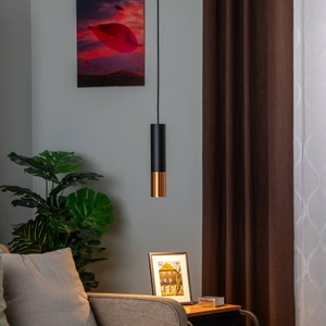 EULUNA, Euluna Thalassa Hängelampe 1fl GU10 schwarz/kupfer, Euluna Thalassa Hängelampe 1fl GU10 schwarz/kupfer