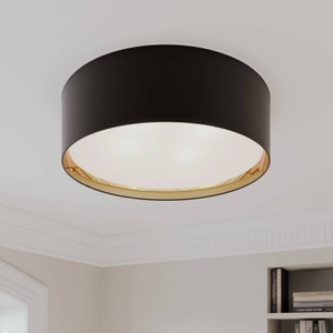TK LIGHTING, Deckenleuchte Bilbao, schwarz/gold, Ø 60 cm, Deckenleuchte Bilbao, schwarz/gold, Ø 60 cm