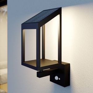 LUCANDE, Lucande Timeo LED-Solar-Außenwandleuchte, Lucande Timeo LED-Solar-Außenwandleuchte
