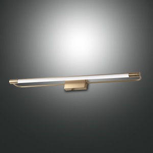 Fabas Luce, LED-Wandleuchte Rapallo, messing, IP44, 60 cm, LED-Wandleuchte Rapallo, messing, IP44, 60 cm