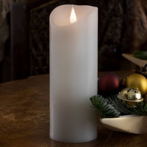Konstmide CHRISTMAS, Mit 3D-Flamme ausgestattet - LED-Kerze Echtwachs, Mit 3D-Flamme ausgestattet - LED-Kerze Echtwachs