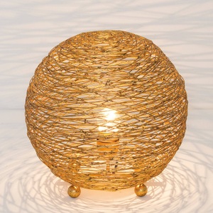 J. Holländer, Tischlampe Campano, gold, 30 cm, Tischlampe Campano, gold, 30 cm
