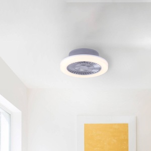 Paul Neuhaus, Design Deckenventilator grau inkl. LED - Maki