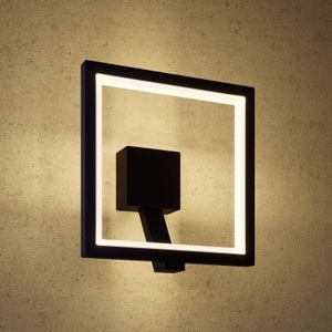 LED-Außenwandlampe Square, graphitgrau