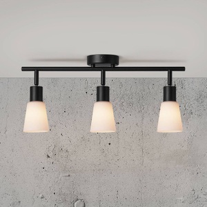 Nordlux, Deckenleuchte Cole aus Glas und Metall, 3-flammig, Nordlux 2112910003 Cole 3-Spot Deckenleuchte E14 Schwarz