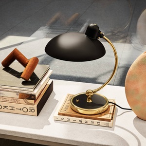 Fritz Hansen, FRITZ HANSEN Kaiser Idell Luxus matt schwarz/messi, FRITZ HANSEN Kaiser Idell Luxus matt schwarz/messi