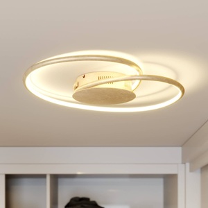 Lindby Joline LED-Deckenleuchte, gold, 45 cm