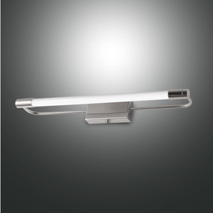 Fabas Luce, LED-Wandleuchte Rapallo, chrom, IP44, 40 cm, Fabas Luce - Badezimmerleuchte RAPALLO - chromfarbig - Metall - 8/40/5 cm