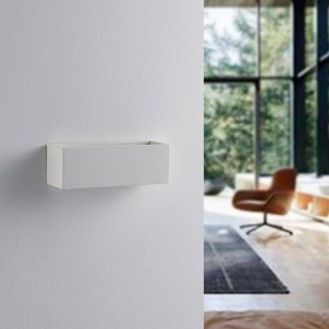 Schlichte LED-Gipswandlampe Santino