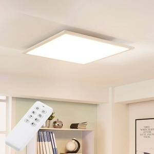 Lampenwelt.com, Quadratische LED-Deckenleuchte Lysander m. Dimmer, Arcchio Lysander LED-Panel, CCT, 62 cm, weiß