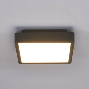 Lampenwelt.com, Eckige LED-Außendeckenleuchte Talea, Eckige LED-Außendeckenleuchte Talea