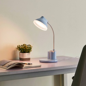 LINDBY, Lindby Zephyra LED-Tischleuchte, CCT, 8W, blau, Lindby LED-Tischleuchte Zephyra, blau, CCT, dimmbar