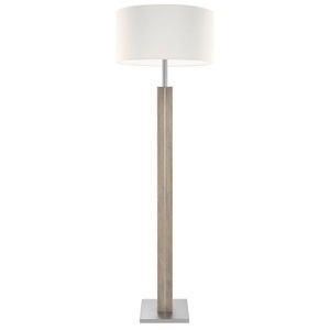 HerzBlut, HerzBlut Dana Stehlampe, Fichte, Schirm weiß, 