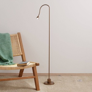 Busch, Minimalistische LED-Stehleuchte MINI, antik, LED-Stehleuchte Mini, flexibler Arm, antik, 5.000K