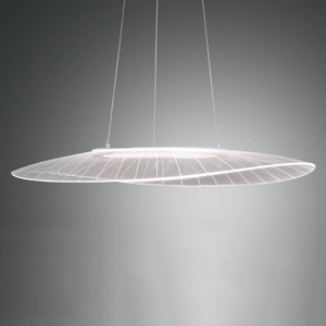 LIVIQUE, Pendellampe Arber, LED-Hängeleuchte Vela, weiß, oval, 78 cm x 55 cm