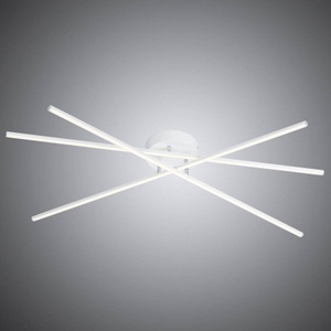 Trio Lighting, Weiße LED-Deckenlampe Tiriac m. Switchdim-Funktion, 