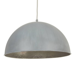 Globo, GLOBO MIRAM Hängeleuchte Metall Zementoptik matt, silber metallic, D:410, H:1200, exkl, Globo HÄNGELEUCHTE 41/120 cm , Miram , Grau , Metall , 120 cm , 004558131502