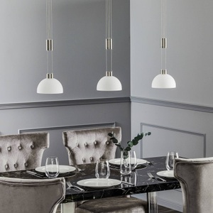 ROTHFELS, Rothfels Laurena LED-Hängelampe 3-fl. lang nickel, 
