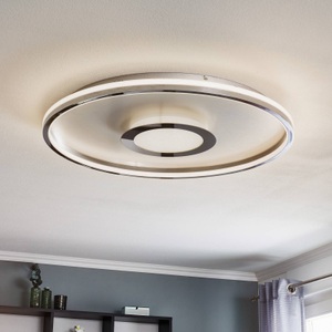 FISCHER&HONSEL GMBH, LED-Deckenleuchte Bug rund, chrom, 81cm, 