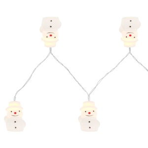 Weitere, LED Lichterkette mit Schneemänner, LED Baily Lichterkette Kunststoff 10xLED 165x8
