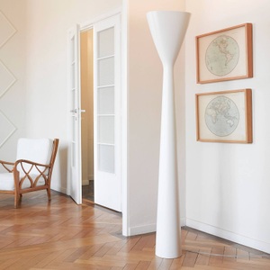 Luceplan, LED-Deckenfluter Carrara mit Dimmer, weiß, LED-Deckenfluter Carrara mit Dimmer, weiß