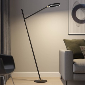 LUCANDE, Lucande Nimbe LED-Stehleuchte, schwarz, Dimmer, Lucande Nimbe LED-Stehleuchte, schwarz, Dimmer