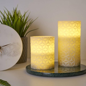 Pauleen, Pauleen - LED-Kerzen Set Cosy Ornament Ø 7.6 cm, 2 Stück, Pauleen LED-Kerze »LED-Kerzen Set Cosy Ornamen«
