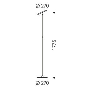 OLIGO, OLIGO Decent Max LED-Stehlampe grau matt, OLIGO Decent Max LED-Stehlampe grau matt